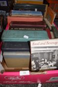 A selection of vintage volumes and reference books including cookery and baking interest