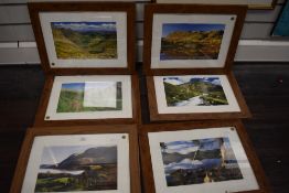 Six framed photographs, of lake and country interest.