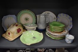 A selection of ceramics including Royal Winton and Sylvac