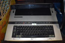 An electric Silver Reed EX44 typewriter