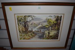 A signed Judy Boyes print of Loughrigg fell from Skelwith fold 82/850.