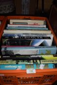A selection of books, including steam interest and similar.