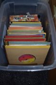 A box of mixed 45 singles, including Joan Baez, T rex and more.