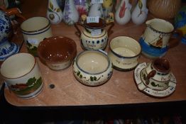 A selection of Cornish motto ware