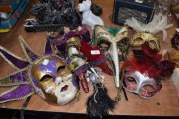A selection of classical styled masks and similar