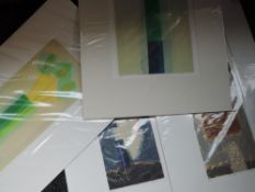 Four prints, artists proofs, after Russell Baker, inc Lydian IV, 60 x 22cm