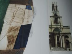 A Ltd Ed print after John Williams, The New Landscape, numbered 24/50, signed, 44 x 58cm, and a