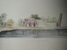 A watercolour, JBB, attributed to Major General John Brownrigg Bellaris, Tomb Ahmedabad,