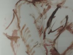 A watercolour, Michael Jenkins, nude study, signed, 82 x 57cm framed and glazed