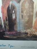 A gallery print, after John Piper, for Tate Gallery, London, 82 x 66cm, framed and glazed