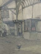 Five prints, after Cecil Aldin, Old English Inns series, The Bell Inn, The Spread Eagle Midhurst,