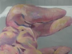 An acrylic painting, Michael Jenkins, nude study, Life I, signed and dated (20)03, and attributed