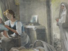 A print, after Arthur Kemp Tebby, More Heavens Than One, blind stamped, 41 x 62cm, framed and