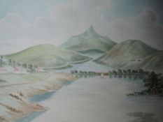 A watercolour, attributed to Major General John Brownrigg Bellasis, Ortadamd, Neclgarry, E India,