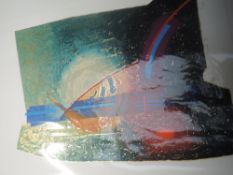 A print, artist proof, after Russell Baker, Icona I, signed , 63 x 50cm