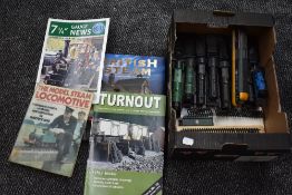 A box of 00 scale Shelf Display Locomotives and Tenders, a Hornby 00 gauge InterCity 125 engine