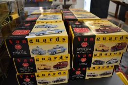 Eighteen Lledo Vanguards 1:43 scale Limited Edition 1950's & 60's Two Car sets including Police