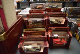 A collection of Twenty-Eight Matchbox Models of Yesteryear diecasts including Stutz Bearcat Y14,