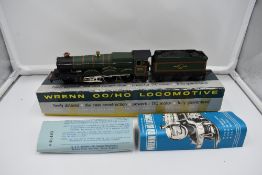 A Wrenn 00 gauge British Railways 4-6-0 Loco & Tender, W2221 Cardiff Castle 4075 in original box