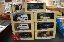 A Collection of Forty Corgi (china) Classic Vehicle diecasts, various including Police, Burberrys,