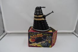A Louis Marx & Co Ltd, Swansea plastic and friction driven Daleks Toy, in original box