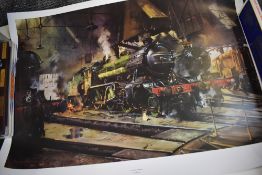Three Prints after Terence Cuneo, Ready To Roll 479/850, Night King and Great Marquess, all