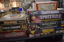 Eight Games Workshop War Gaming sets, Warhammer 40,000 , Space Hulk, Industrial Battlezone,