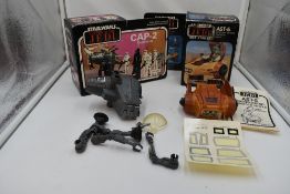 Two 1980's French Star Wars Return of the Jedi accessories, AST-5 Armoured Sentinel Transport