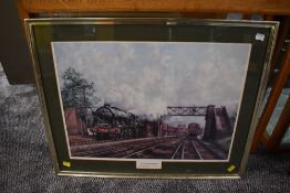 A limited edition framed print after Peter Owen Jones, Scots Guardsman, 22/850, signed and dated 84