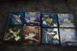 Four Corgi 1:144 sacle The Aviation Archive diecast aircrafts, Avro Vulcan B2 48303, Short S.25