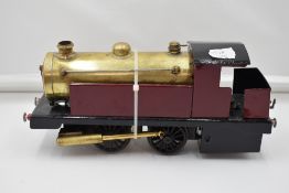 A early/mid 20th century Bowman Style Live Steam 0-4-0 Locomotive