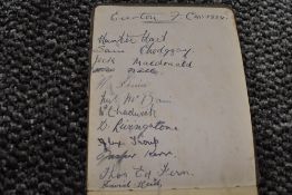 A 1923/24 Football Season Autograph Album containing many signatures including Everton,