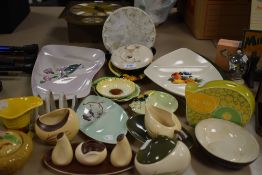 A good selection of Carlton Ware including cat money box and cruet sets