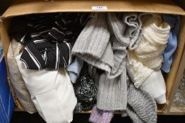 A selection of mixed ladies clothing including jacket jumper and skirts small to medium sizes