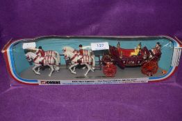 A boxed Corgi carriage and horses,The Queens Silver Jubilee 1977.