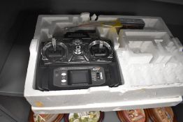 A remote control for a airplane or helicopter system.