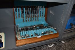 A boxed canteen of cutlery in Sheffield steel