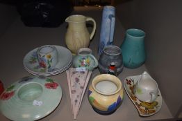 A selection of art deco design ceramics by Radford