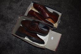 A pair of vintage burgundy leather Loakes around a size 8 also included is a similar pair.