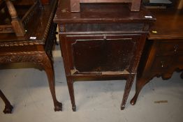 An early 20th Century mahogany gramophone cabinet, restoration project