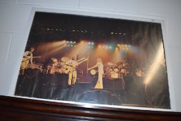 A vintage early 1970s framed Genesis poster.