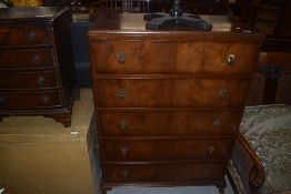 A mid 20th Century 5 drawer bedroom chest