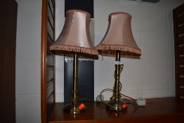 Three modern table lamps