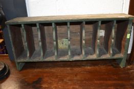 a vintage pine letter rack