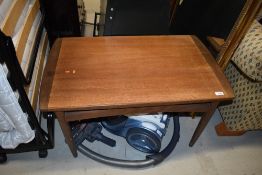 A vintage teak coffee table , stamped G plan, nice proportions, approx. 82 x 50cm, height 44cm
