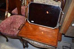 Two vintage trays including 1940s Besway steelite (phenolic, maybe bakelite?) bearing small copper