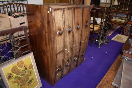 A 19th Century mahogany bow fronted chest of two over three drawers, width approx. 120cm