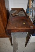 A 19th Century mahogany Pembroke style table, width approx. 91cm