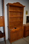 A modern pine dresser, width approx. 88cm