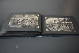 An album of German WW1 Military Postcards, approx 90 cards